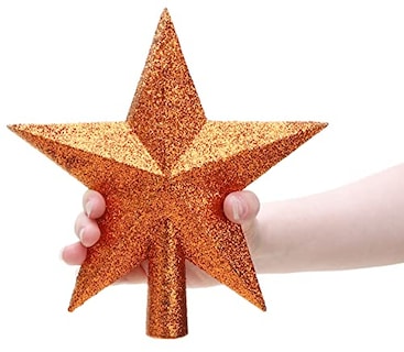 Foto 3 | Decoración Con Forma De Estrella En La Copa De Un Árbol Con - Venta Internacional.