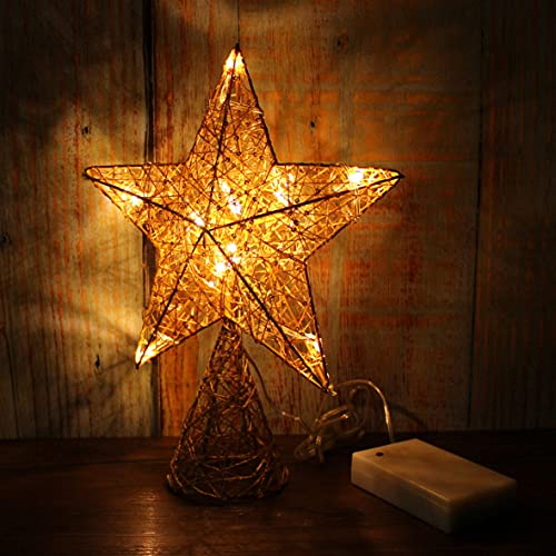 Foto 4 pulgar | Homedeco. Estrella Dorada En Forma De Árbol Con Luces Led De - Venta Internacional.