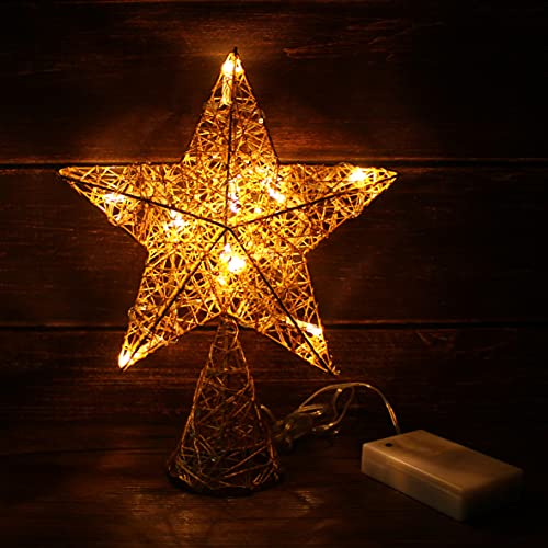 Foto 5 pulgar | Homedeco. Estrella Dorada En Forma De Árbol Con Luces Led De - Venta Internacional.