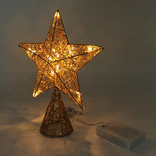 Foto 6 pulgar | Homedeco. Estrella Dorada En Forma De Árbol Con Luces Led De - Venta Internacional.