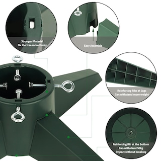 Foto 3 | Soporte Para Árbol De Navidad Forup Soporte Base Para Árbol De Navidad De 8 Pies - Venta Internacional.