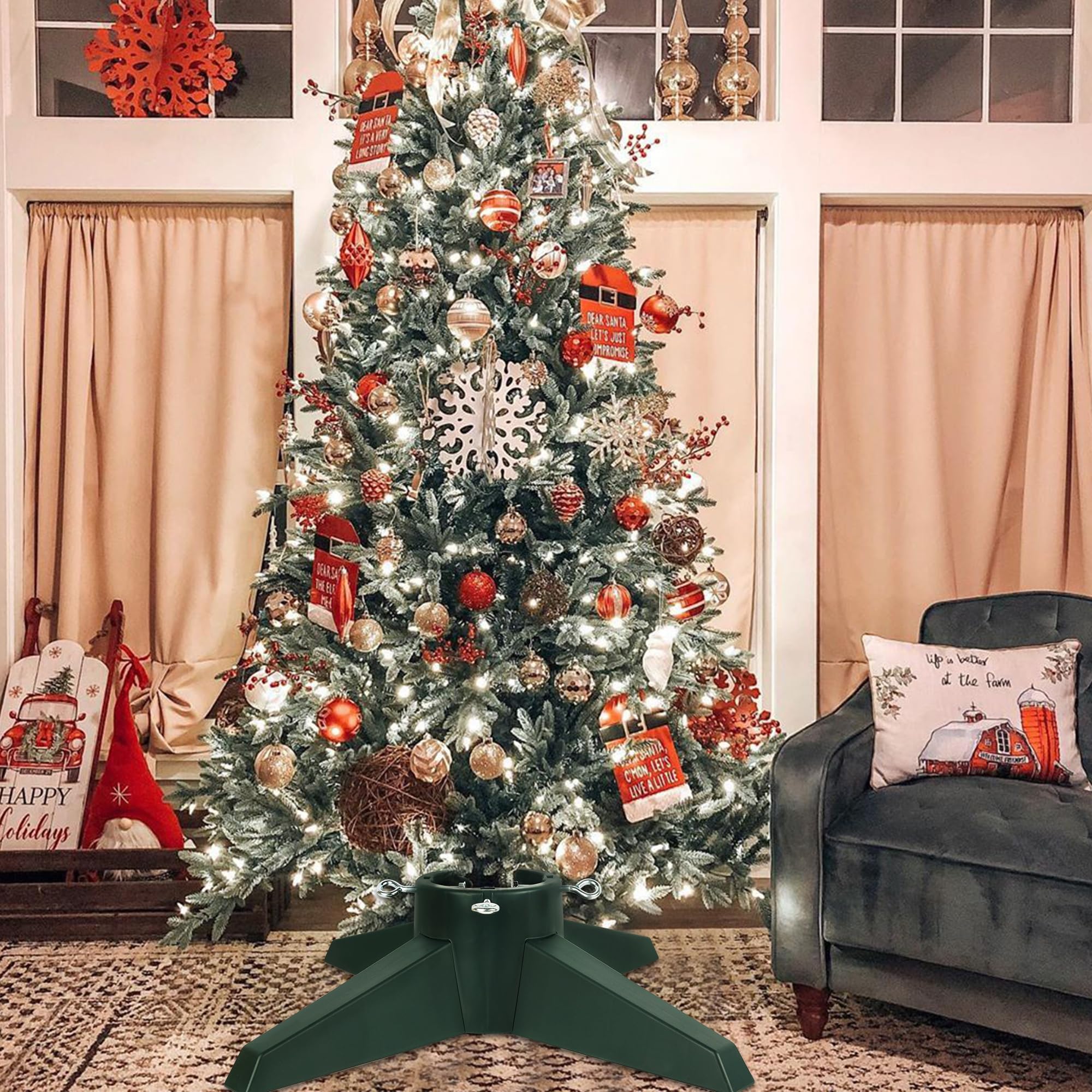 Foto 7 pulgar | Soporte Para Árbol De Navidad Forup Soporte Base Para Árbol De Navidad De 8 Pies - Venta Internacional.