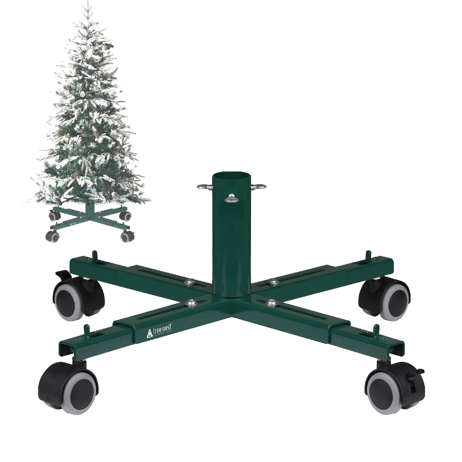 Foto 2 pulgar | Soporte Para Árbol De Navidad Con Ruedas Y Nido De Árbol - Venta Internacional.
