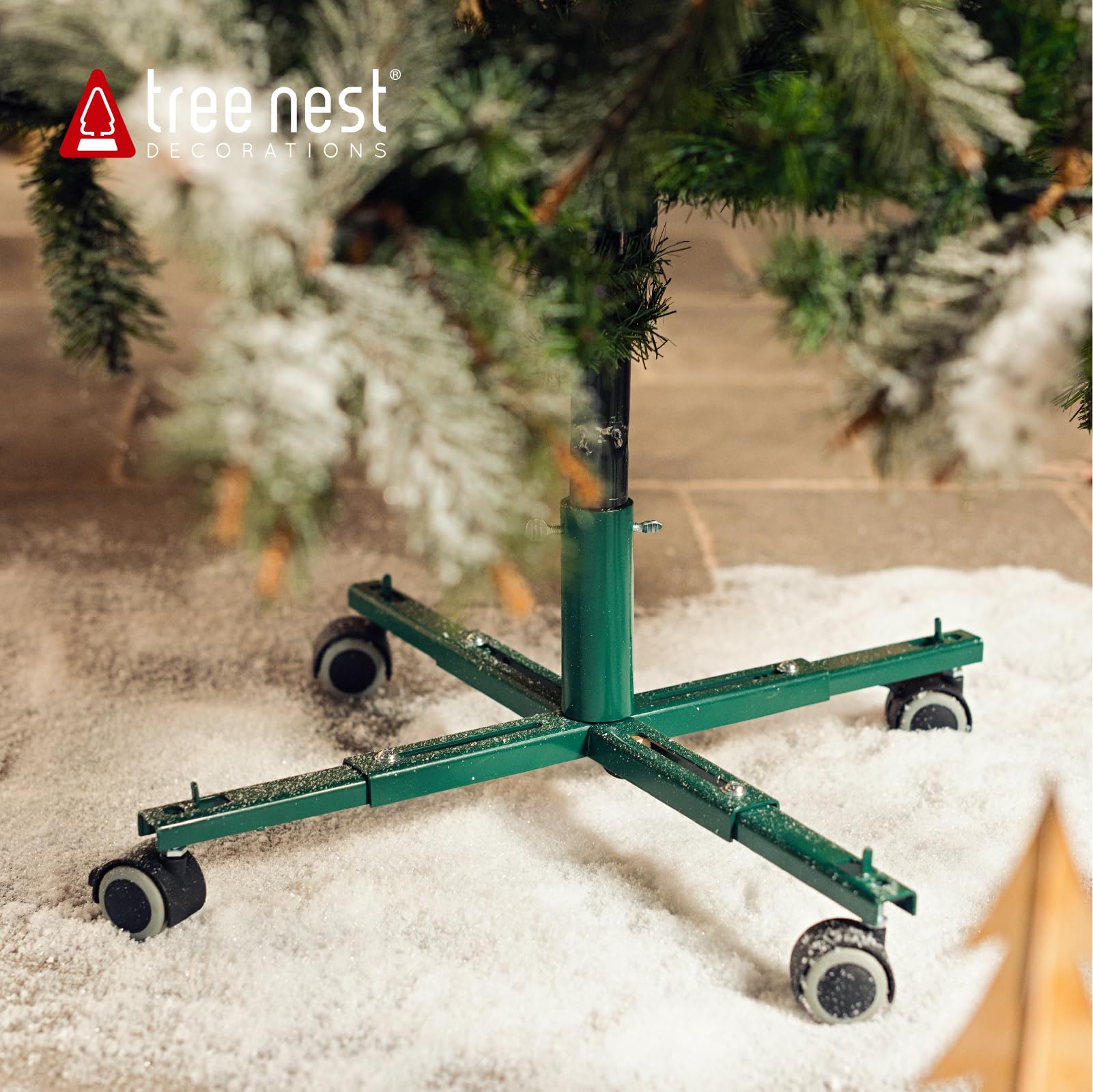 Foto 3 pulgar | Soporte Para Árbol De Navidad Con Ruedas Y Nido De Árbol - Venta Internacional.