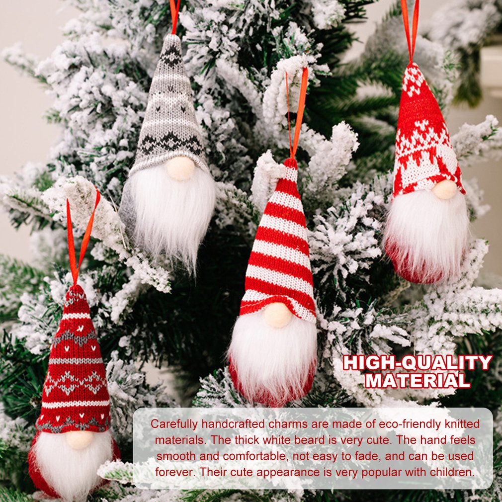 Foto 3 pulgar | Colgante De Navidad Para Colgar En Forma De Árbol, Gnomos Elfos De Peluche - Venta Internacional.