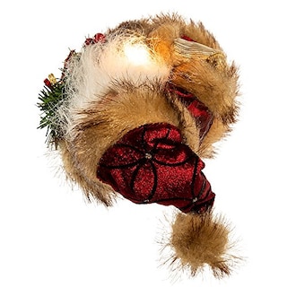 Foto 6 | Decoración Para Árbol De Navidad De Kurt Adler Con Papá Noel, 25 Cm, Color Burdeos - Venta Internacional.
