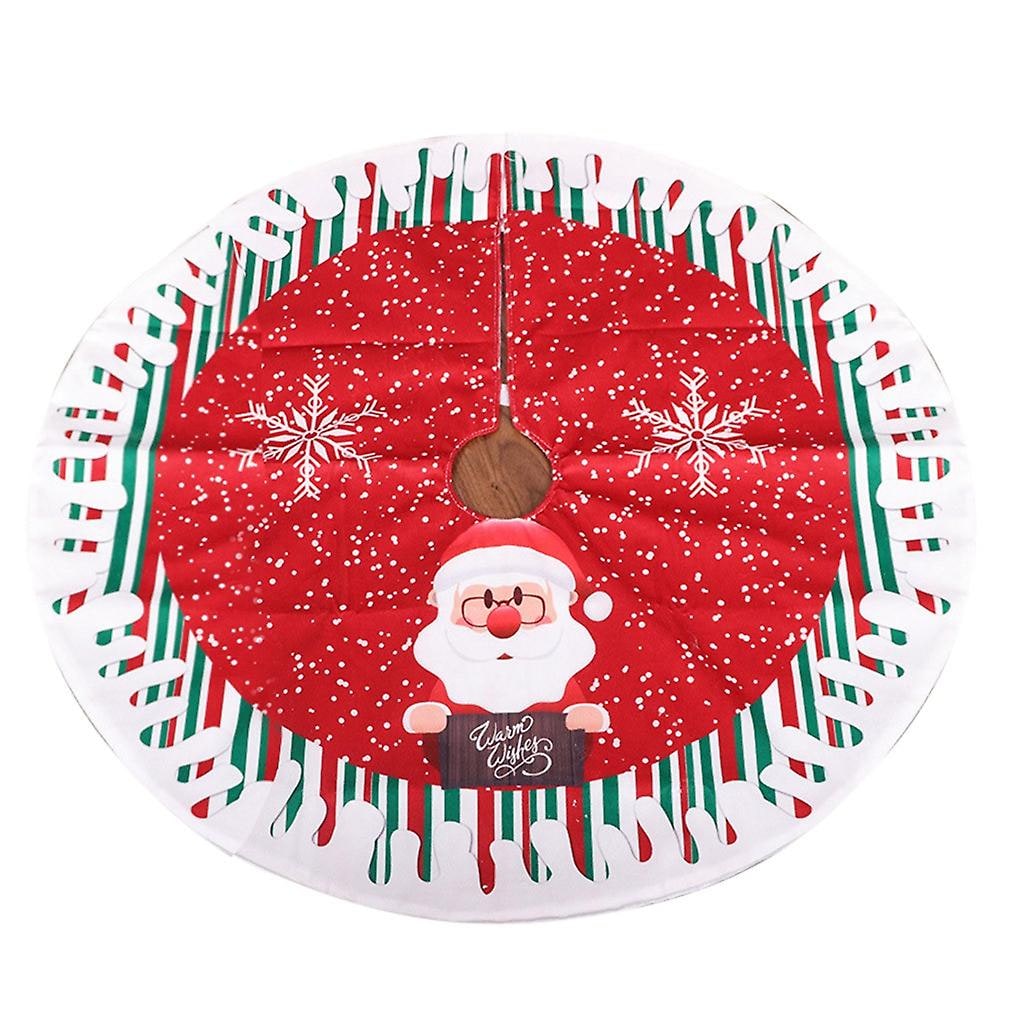 Falda De Árbol De Navidad Con Estampado De Lino, 90 Cm De Diámetro - Venta Internacional. $476