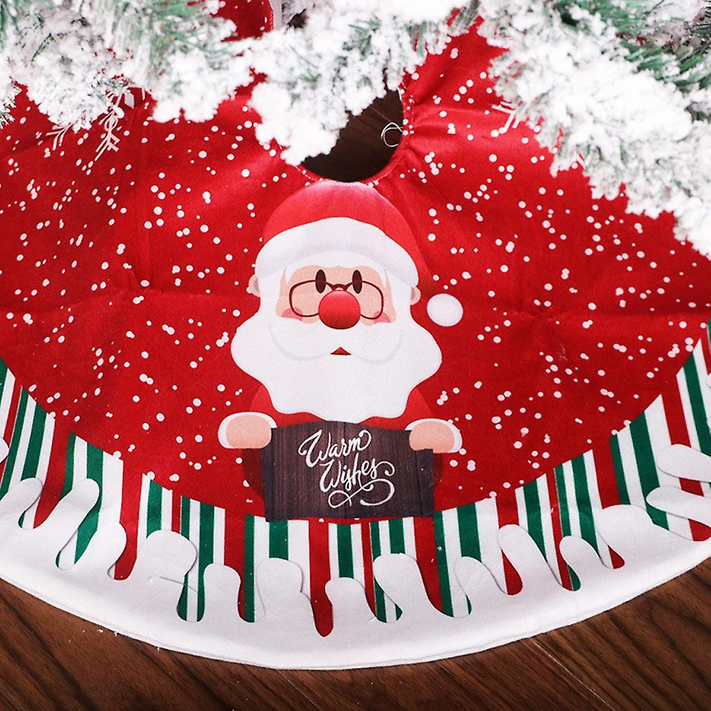 Foto 3 pulgar | Falda De Árbol De Navidad Con Estampado De Lino, 90 Cm De Diámetro - Venta Internacional.