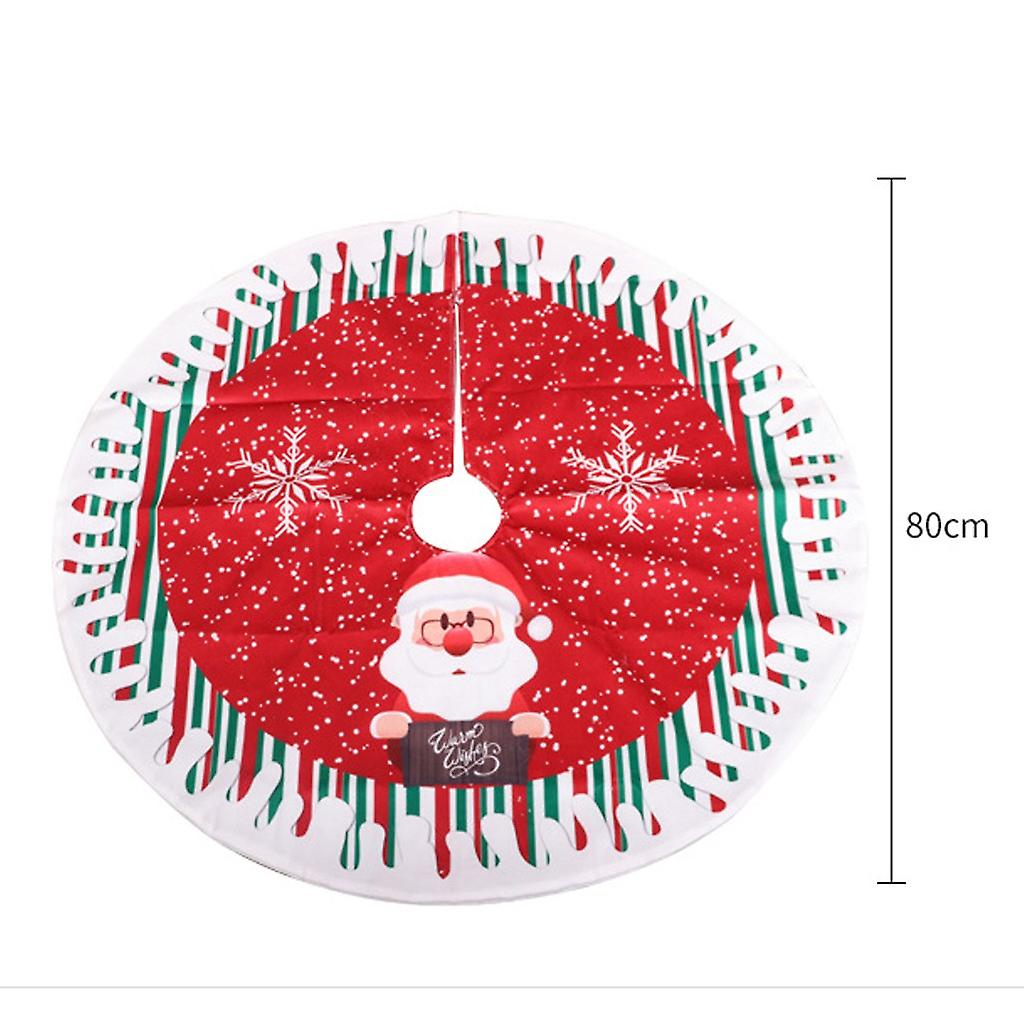 Foto 5 pulgar | Falda De Árbol De Navidad Con Estampado De Lino, 90 Cm De Diámetro - Venta Internacional.