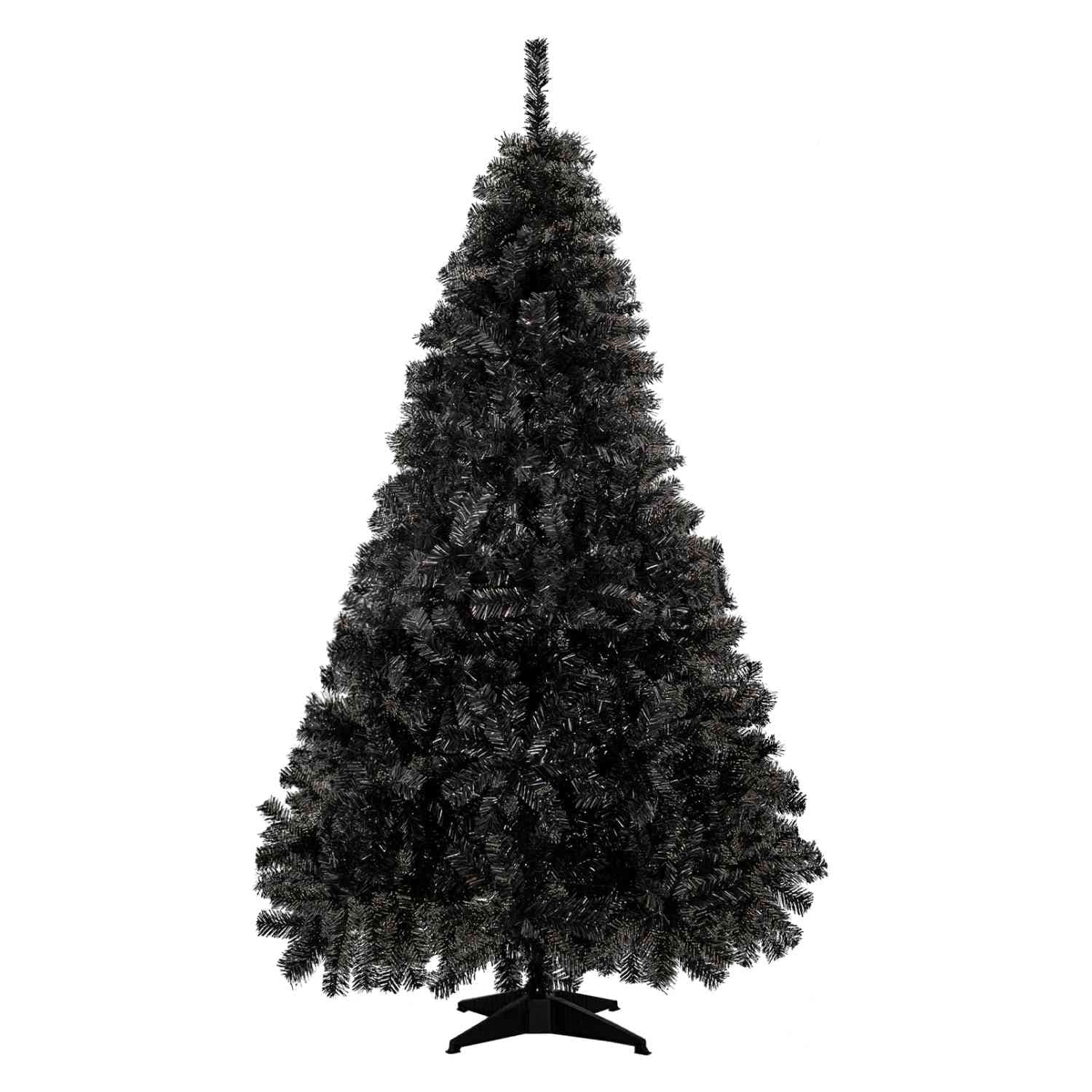 Arbol De Navidad Negro Pino Navideño 1.90 Metros 900 Ramas $1,099