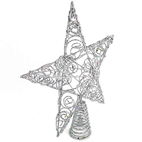 Foto 4 pulgar | Adorno De Árbol Con Forma De Estrella Plateada De Ornativity - Venta Internacional.