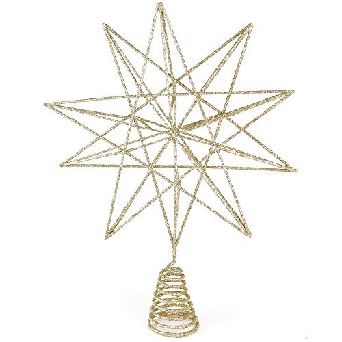 Foto 2 pulgar | Adorno De Árbol De Estrellas Con Purpurina De Ornativity, Ad - Venta Internacional.