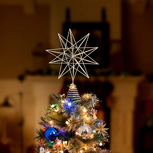 Foto 3 | Adorno De Árbol De Estrellas Con Purpurina De Ornativity, Ad - Venta Internacional.