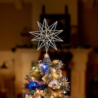 Foto 3 | Adorno De Árbol De Estrellas Con Purpurina De Ornativity, Ad - Venta Internacional.
