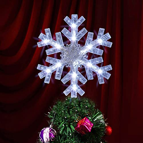 Foto 2 pulgar | Adorno Para Árbol De Navidad Con Forma De Copo De Nieve Bril - Venta Internacional.