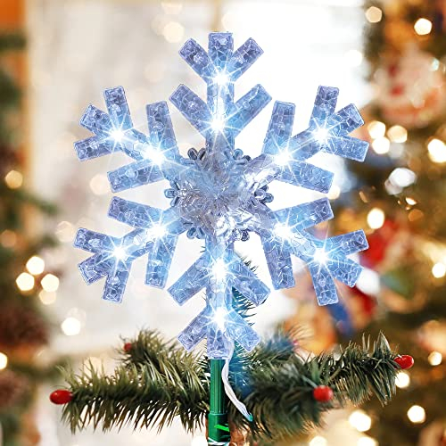 Foto 6 pulgar | Adorno Para Árbol De Navidad Con Forma De Copo De Nieve Bril - Venta Internacional.