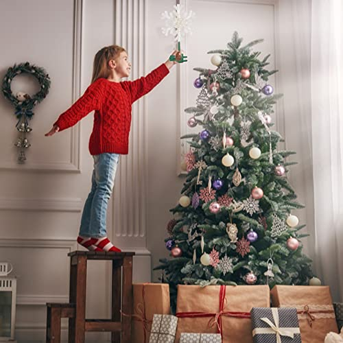Foto 7 pulgar | Adorno Para Árbol De Navidad Con Forma De Copo De Nieve Bril - Venta Internacional.