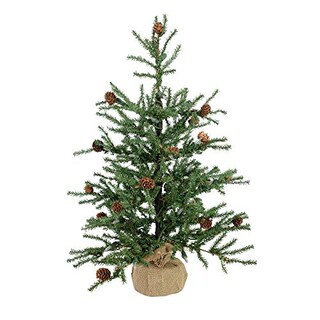 Foto 1 | Árbol De Navidad Vickerman De Pino Caramelo De 60 Cm Con Base De Arpillera - Venta Internacional.