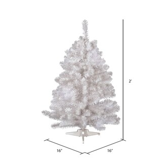Foto 3 | Árbol De Navidad Vickerman Crystal, Abeto Blanco, 60 Cm, Sin Iluminación - Venta Internacional.
