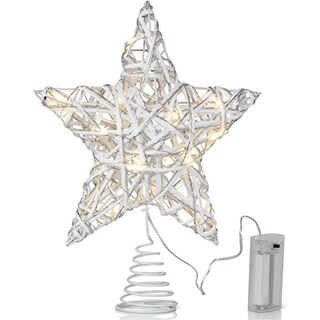 Foto 1 | Adorno Navideño De Ratán Ornativity, Blanco Y Plateado, Con - Venta Internacional.