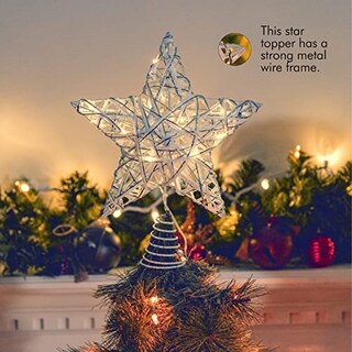 Foto 5 | Adorno Navideño De Ratán Ornativity, Blanco Y Plateado, Con - Venta Internacional.