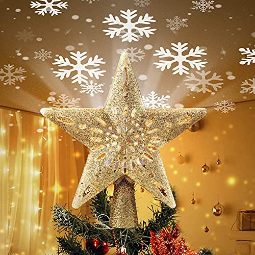 Foto 2 pulgar | Adorno De Árbol De Estrellas De Navidad Con Proyector Led In - Venta Internacional.
