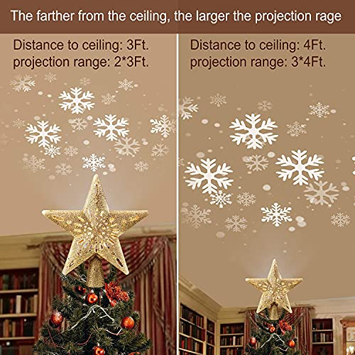 Foto 3 pulgar | Adorno De Árbol De Estrellas De Navidad Con Proyector Led In - Venta Internacional.