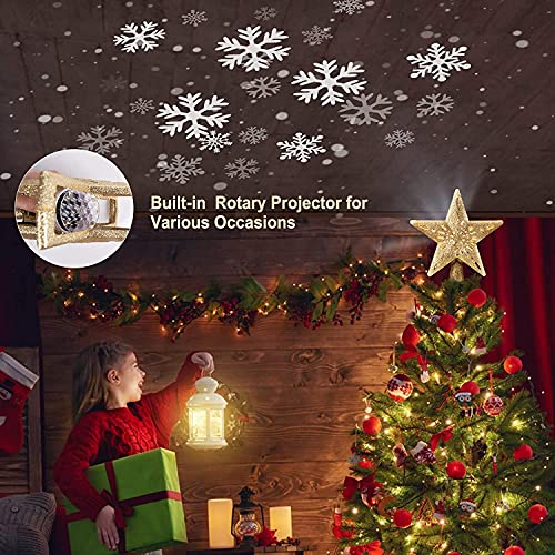 Foto 4 pulgar | Adorno De Árbol De Estrellas De Navidad Con Proyector Led In - Venta Internacional.
