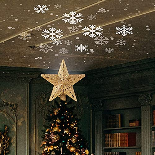 Foto 8 pulgar | Adorno De Árbol De Estrellas De Navidad Con Proyector Led In - Venta Internacional.
