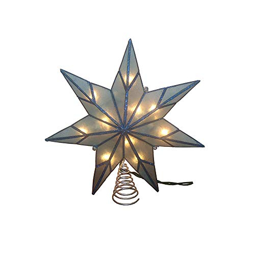 Foto 3 pulgar | Decoración Para Árbol De Navidad Con Forma De Estrella Capiz De Kurt Adler, 10 Luces Y 7 Puntos - Venta Internacional.