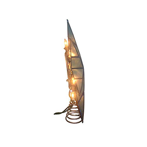 Foto 3 | Decoración Para Árbol De Navidad Con Forma De Estrella Capiz De Kurt Adler, 10 Luces Y 7 Puntos - Venta Internacional.