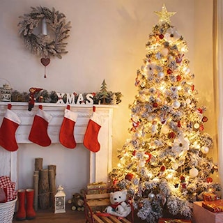 Foto 7 | Árbol De Navidad Con Forma De Estrella Blulu, 25 Cm, Alambre De Hierro Dorado - Venta Internacional.