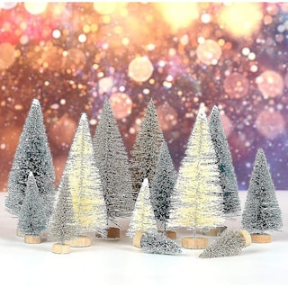 Foto 5 | Expositores Decorativos Navideños Con Forma De Mini Árbol De Navidad, 24 Unidades - Venta Internacional.