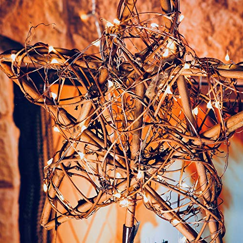 Foto 4 pulgar | Decoración De Árbol De Navidad Con Forma De Estrella De Ratán Con Luces Led - Venta Internacional.