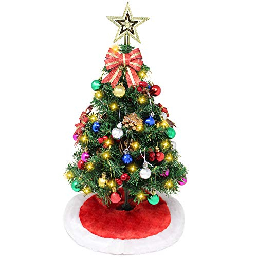 Foto 2 pulgar | Árbol De Navidad Joiedomi De 24 Pulgadas Con Faldón Y Kits De Decoración - Venta Internacional.
