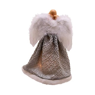 Foto 5 | Decoración Para Árbol De Navidad, Diseño De Kurt S. Adler, Diseño De Ángel Plateado Y Gris - Venta Internacional.