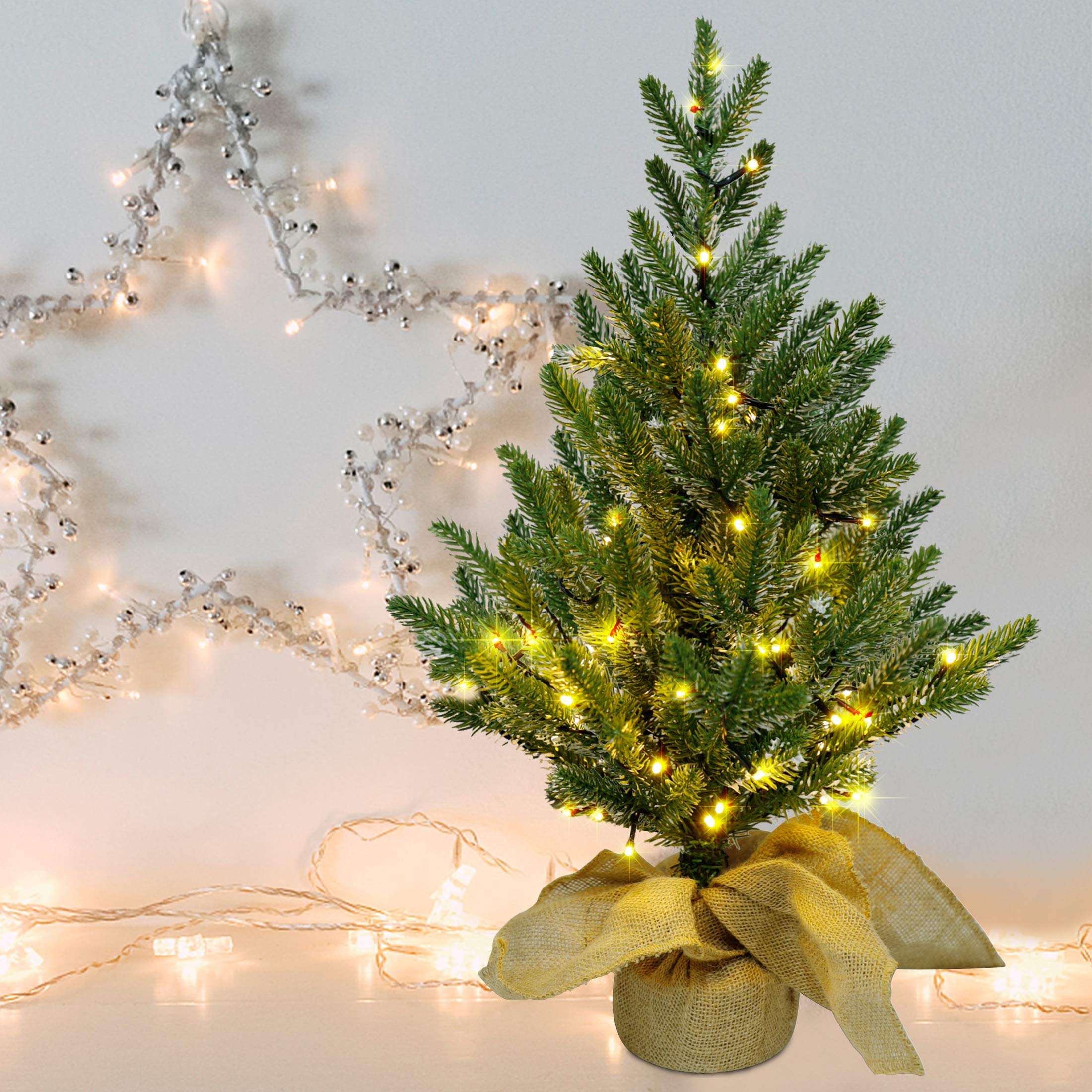 Foto 2 pulgar | Árbol De Navidad Artificial Lulu Home De 60 Cm Con 50 Luces Led - Venta Internacional.