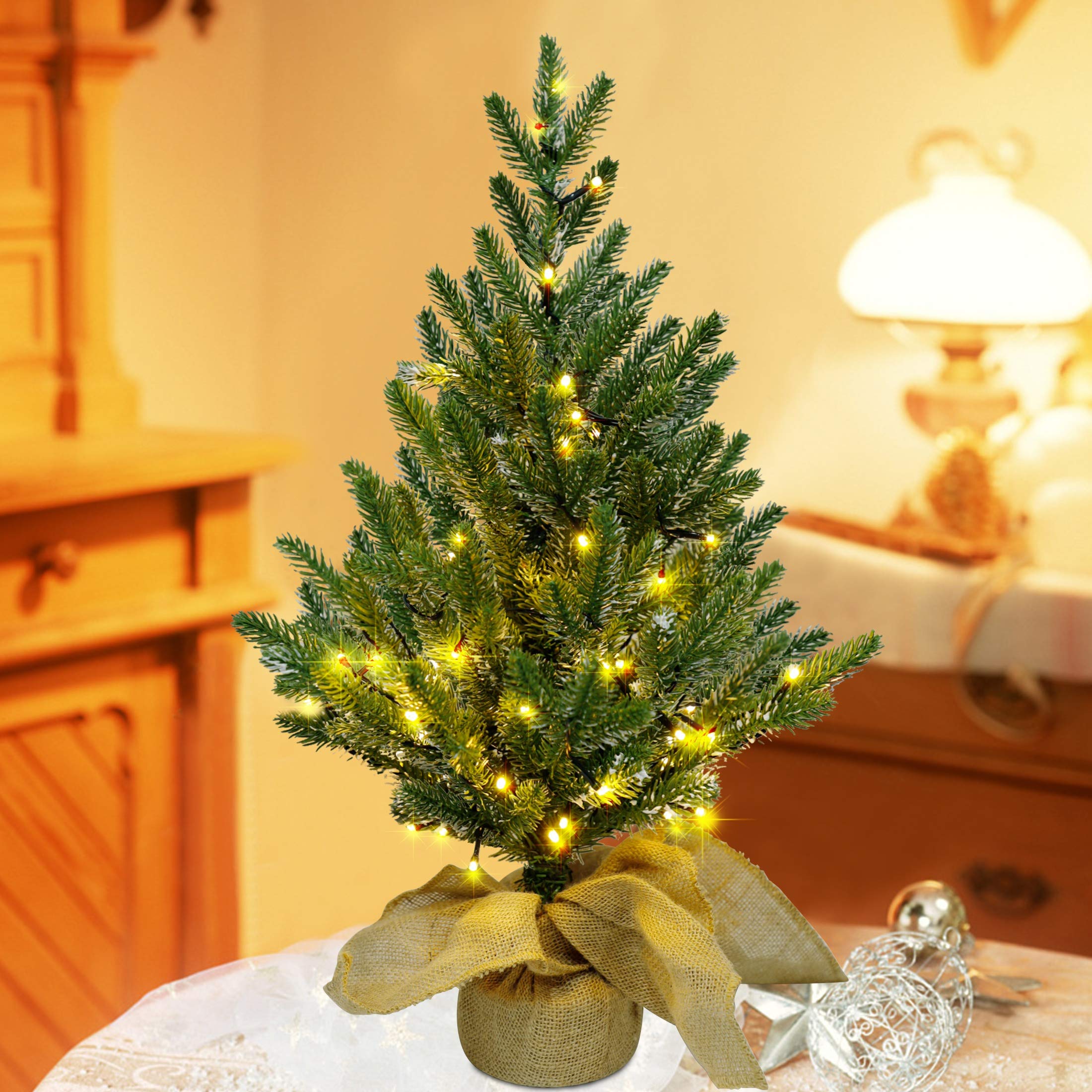 Foto 6 pulgar | Árbol De Navidad Artificial Lulu Home De 60 Cm Con 50 Luces Led - Venta Internacional.