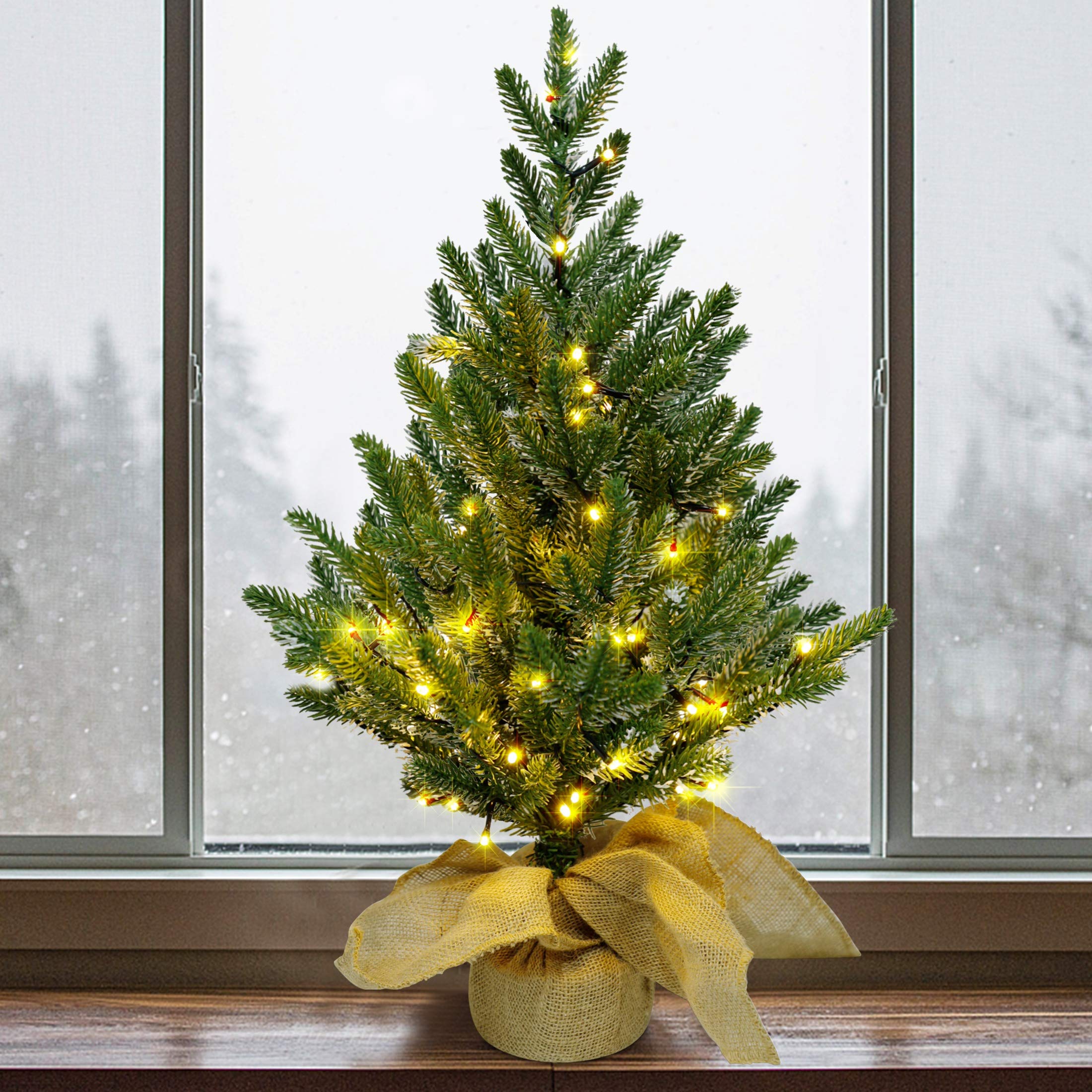 Foto 8 pulgar | Árbol De Navidad Artificial Lulu Home De 60 Cm Con 50 Luces Led - Venta Internacional.