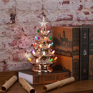 Foto 2 | Mesa Sunnyglade De Cerámica Con Forma De Árbol De Navidad, 28 Led, 11 Pulgadas - Venta Internacional.