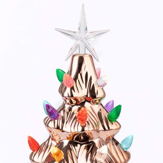 Foto 5 | Mesa Sunnyglade De Cerámica Con Forma De Árbol De Navidad, 28 Led, 11 Pulgadas - Venta Internacional.