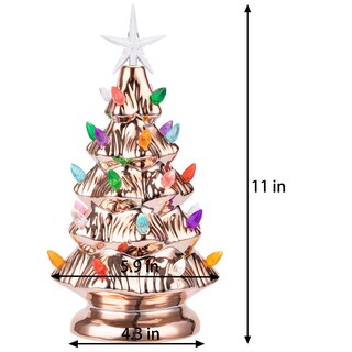 Foto 7 | Mesa Sunnyglade De Cerámica Con Forma De Árbol De Navidad, 28 Led, 11 Pulgadas - Venta Internacional.