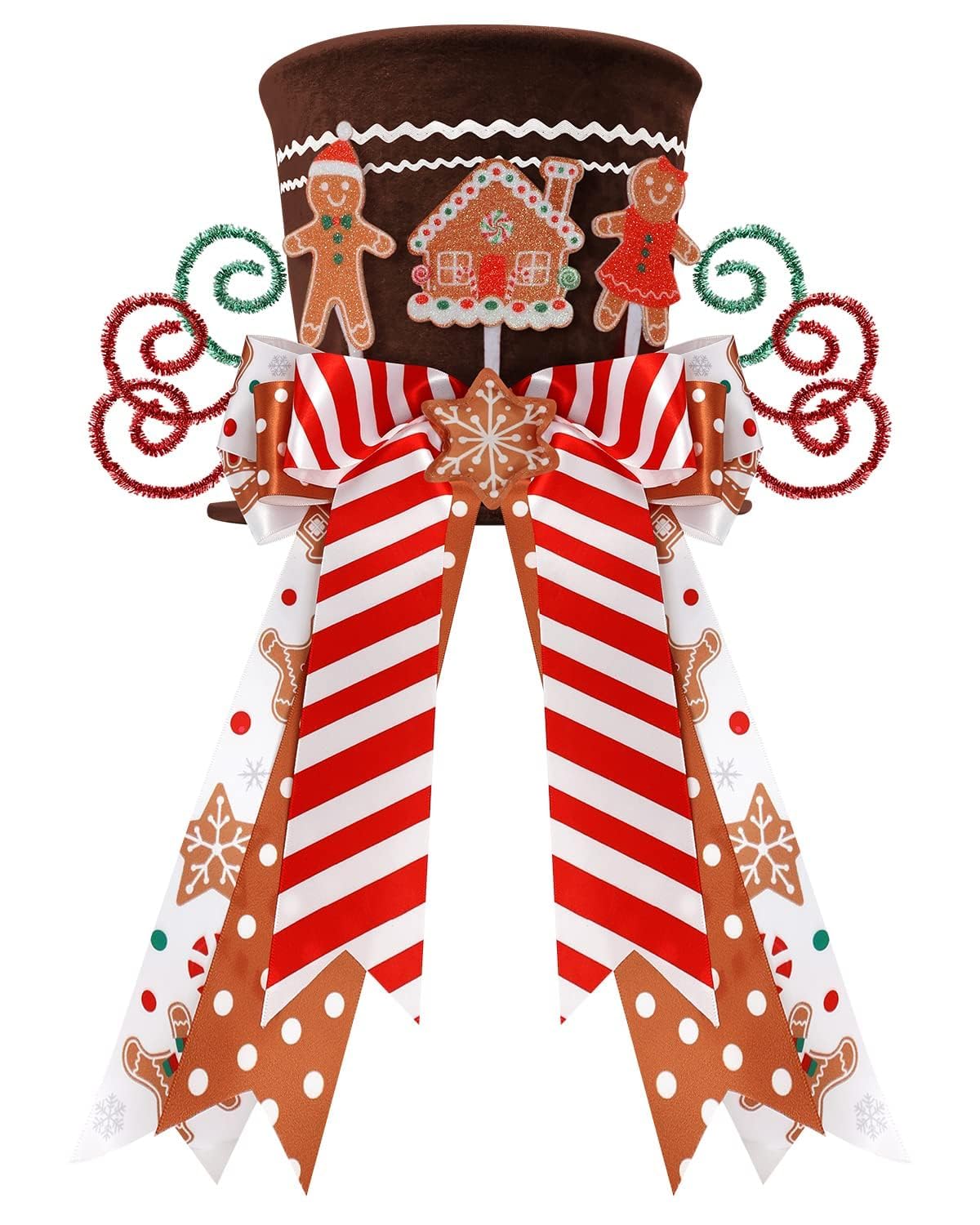 Foto 8 pulgar | Sombrero De Copa De Pan De Jengibre Ciyvolyeen Con Adorno Para Árbol De Navidad - Venta Internacional.
