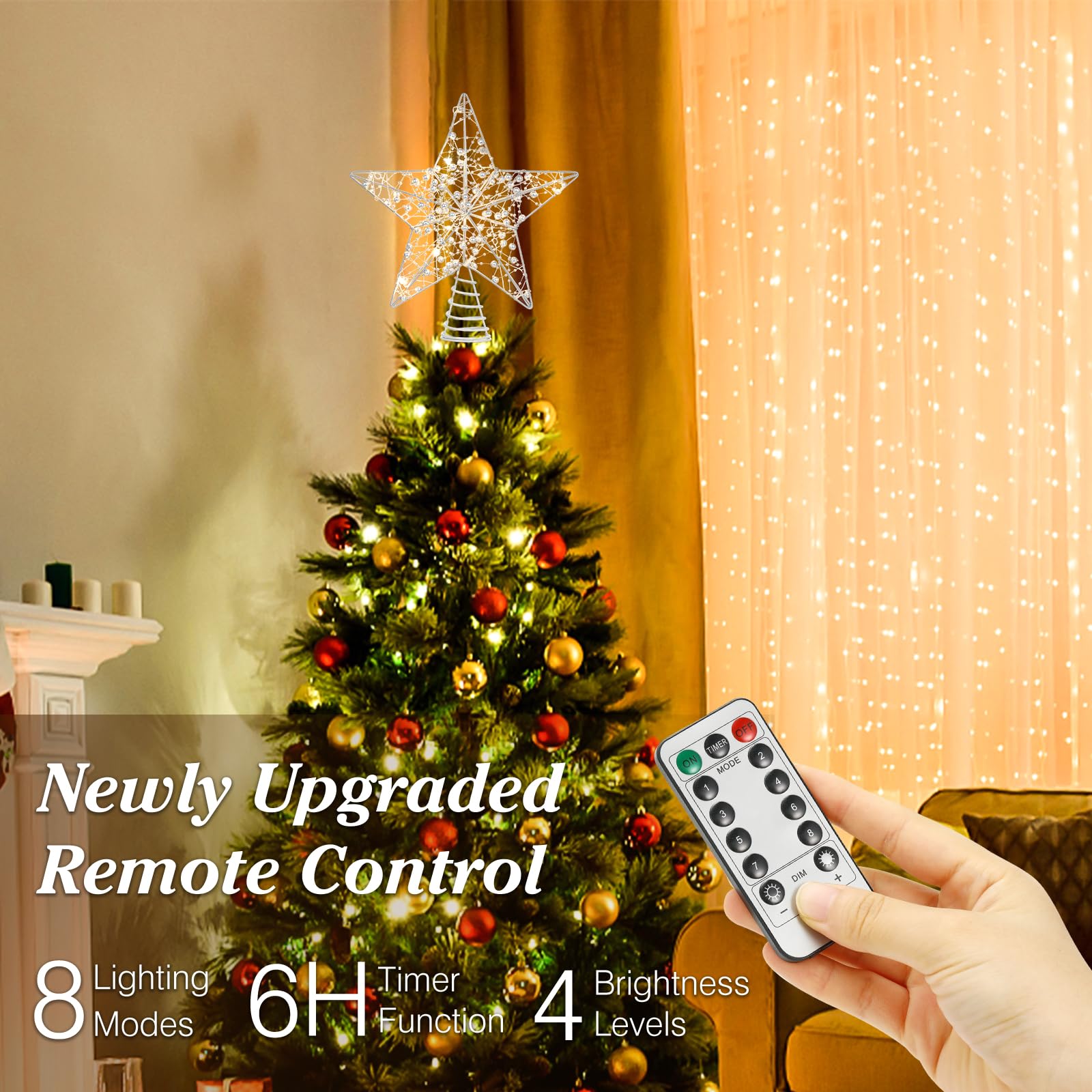 Foto 4 pulgar | Mando A Distancia Usb Lewondr Para Adornar El Árbol De Navidad - Venta Internacional.