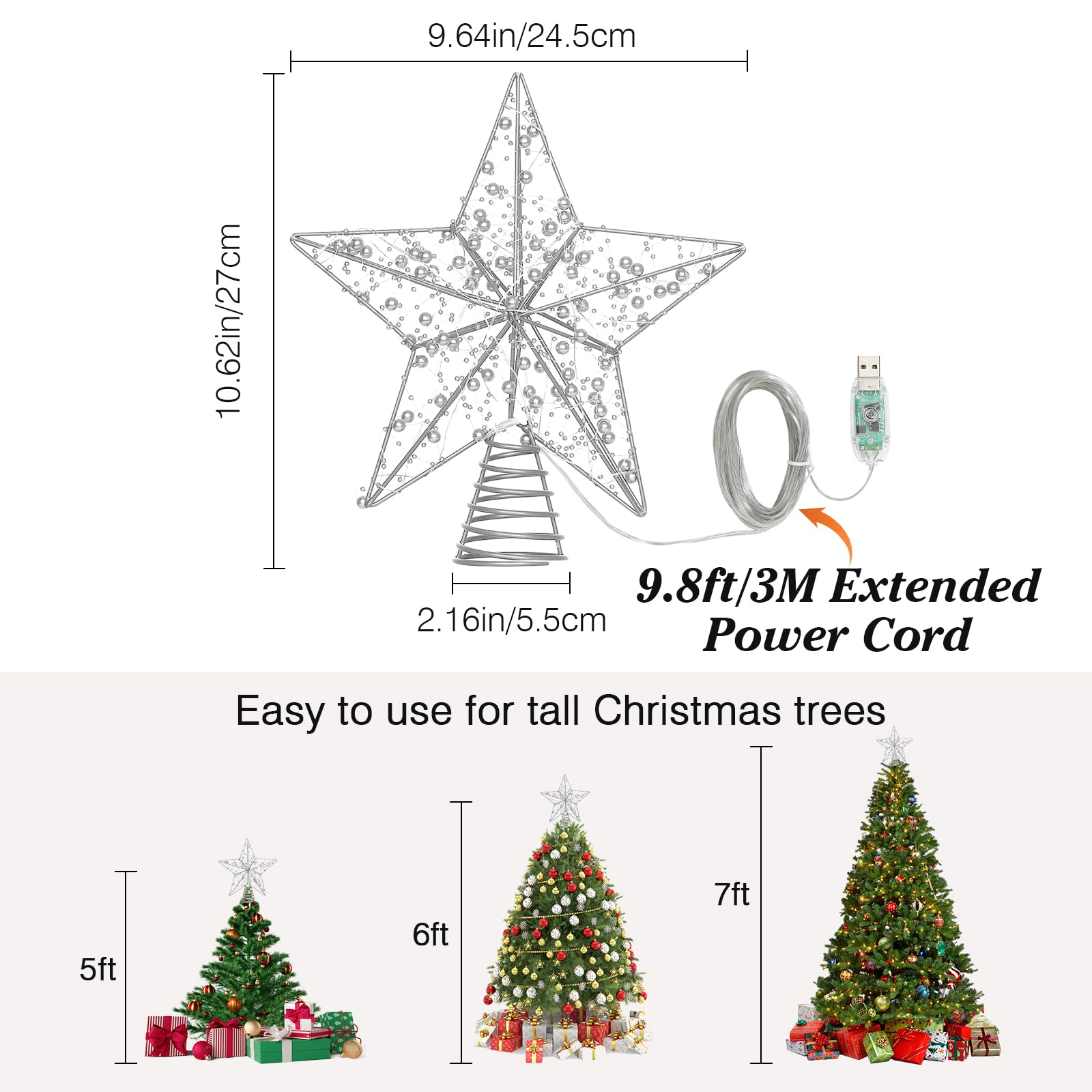 Foto 5 pulgar | Mando A Distancia Usb Lewondr Para Adornar El Árbol De Navidad - Venta Internacional.