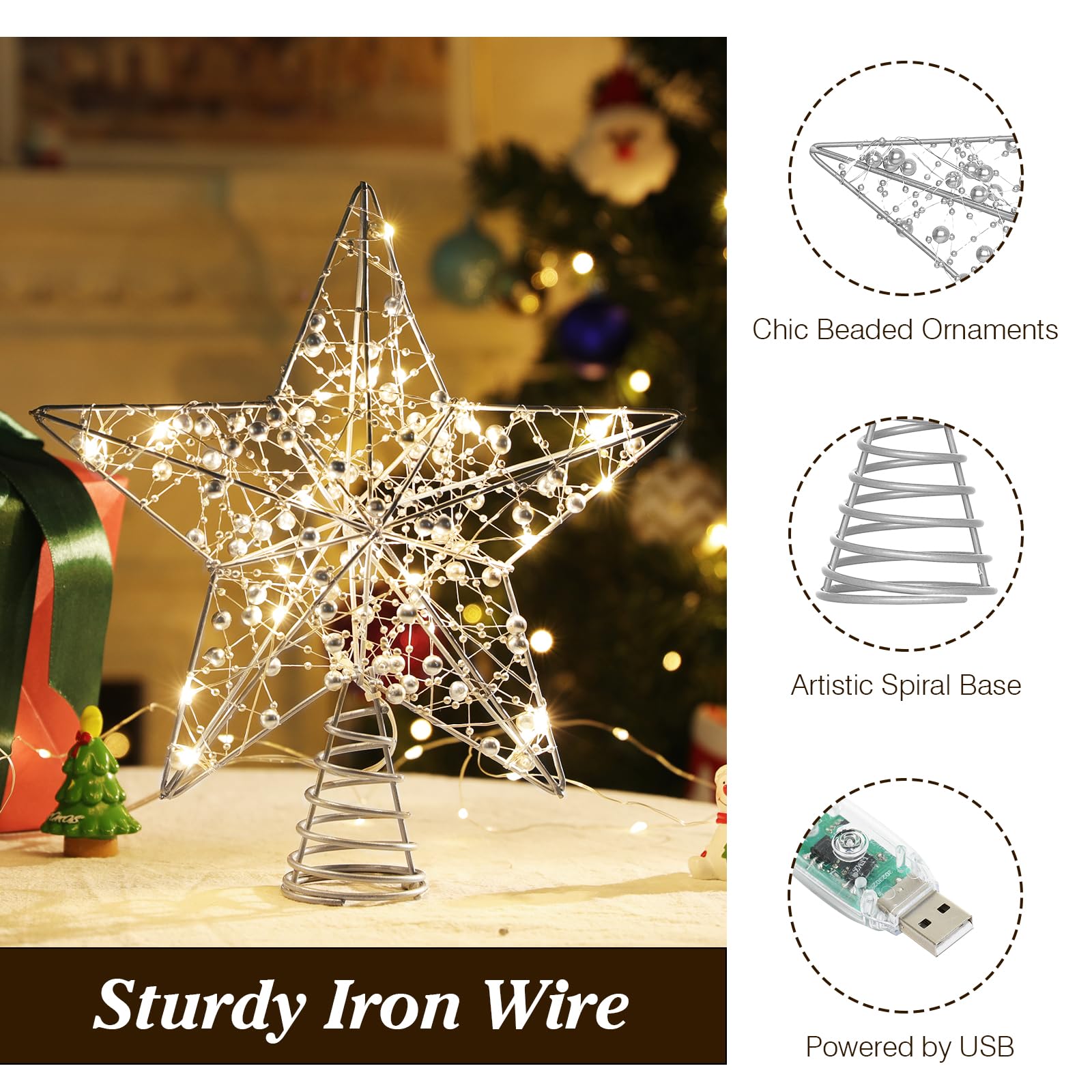Foto 6 | Mando A Distancia Usb Lewondr Para Adornar El Árbol De Navidad - Venta Internacional.