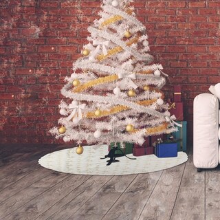 Foto 3 | Falda Para Árbol De Navidad Huoguo, Diseño De Copos De Nieve Con Cristales De Hielo, 90/122 Cm - Venta Internacional.