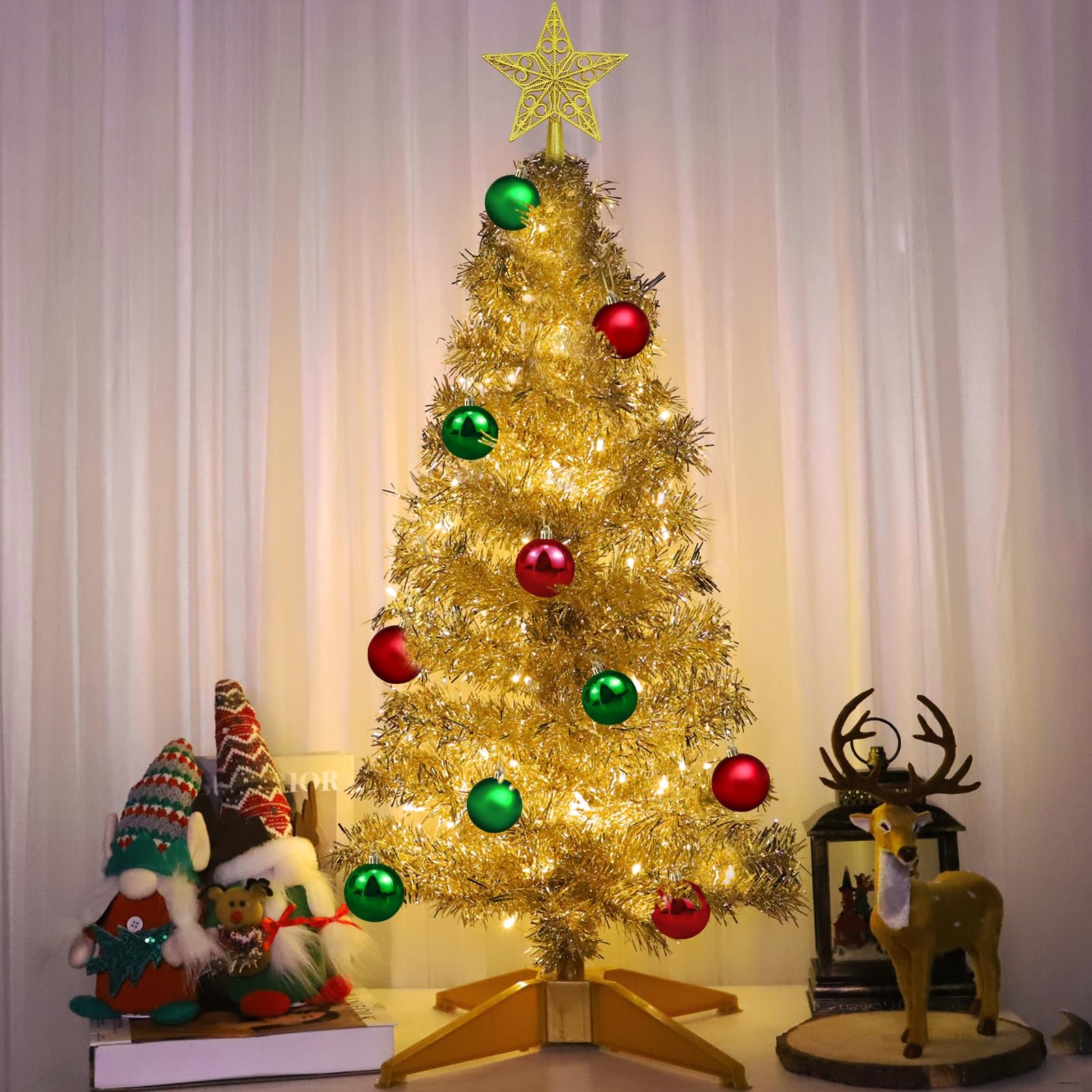 Foto 5 | [árbol De Navidad] Turnmeon De 3 Pies Con Control Remoto Y 8 Modos +  - Venta Internacional.