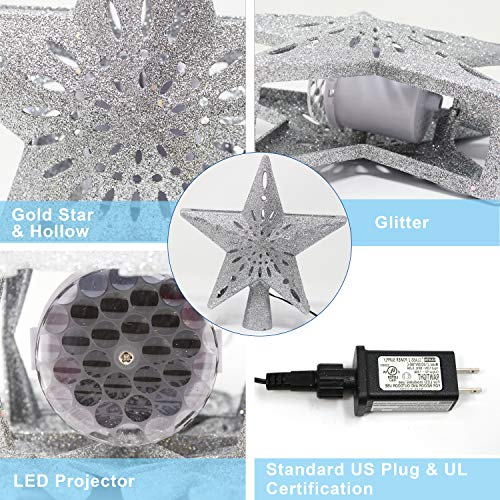 Foto 5 pulgar | Decoración De Árbol De Navidad Con Forma De Estrella Joiedomi Con Luces De Proyector - Venta Internacional.