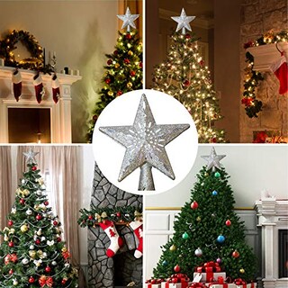 Foto 6 | Decoración De Árbol De Navidad Con Forma De Estrella Joiedomi Con Luces De Proyector - Venta Internacional.